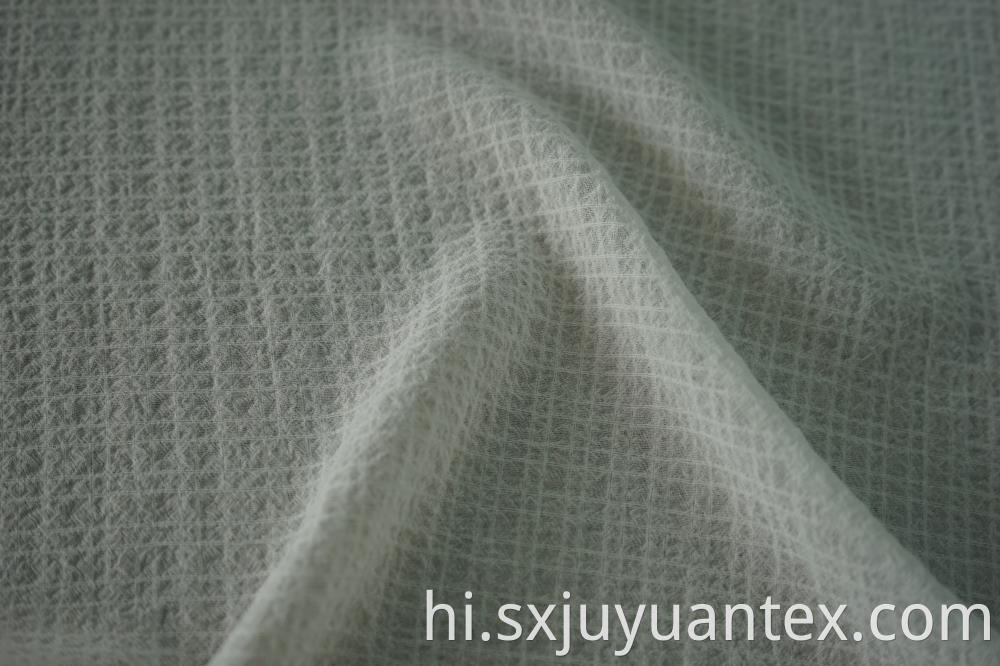 Polyester 4 Way Spandex Check Fabric